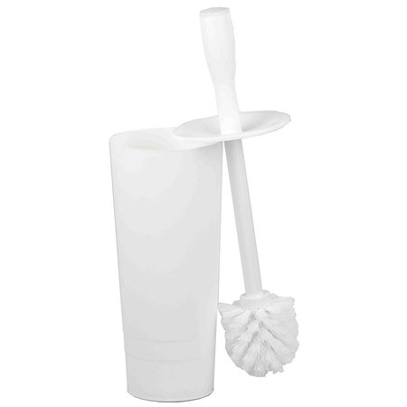 HOME BASICS Plastic Toilet Brush Holder, White TB45046